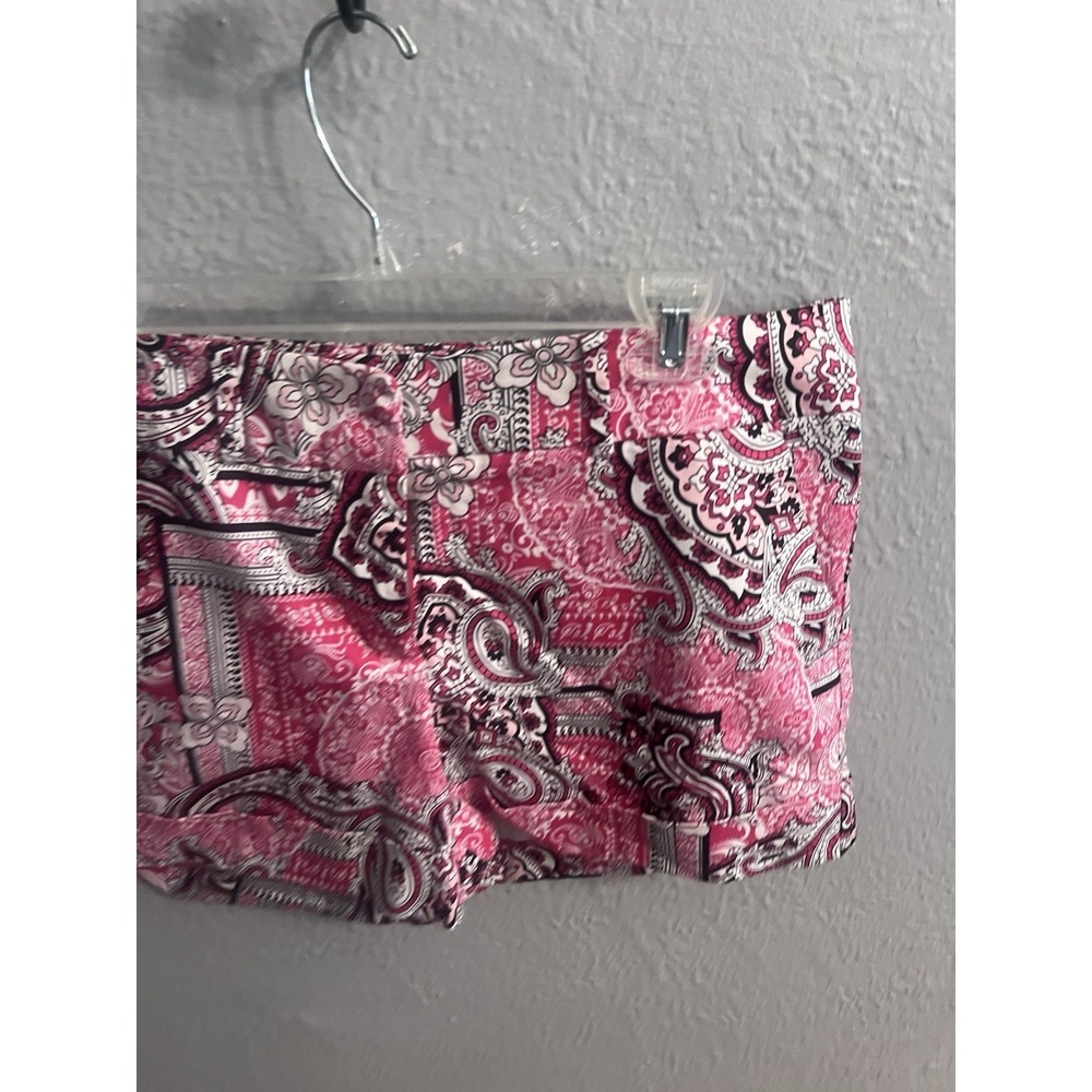 New York & Company Shorts Womens Size 14 Pink Black & White - Picture 3 of 9